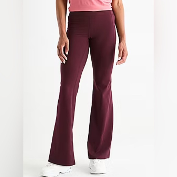 Xersion Pants - Xersion Burgundy Flare Women's Pants